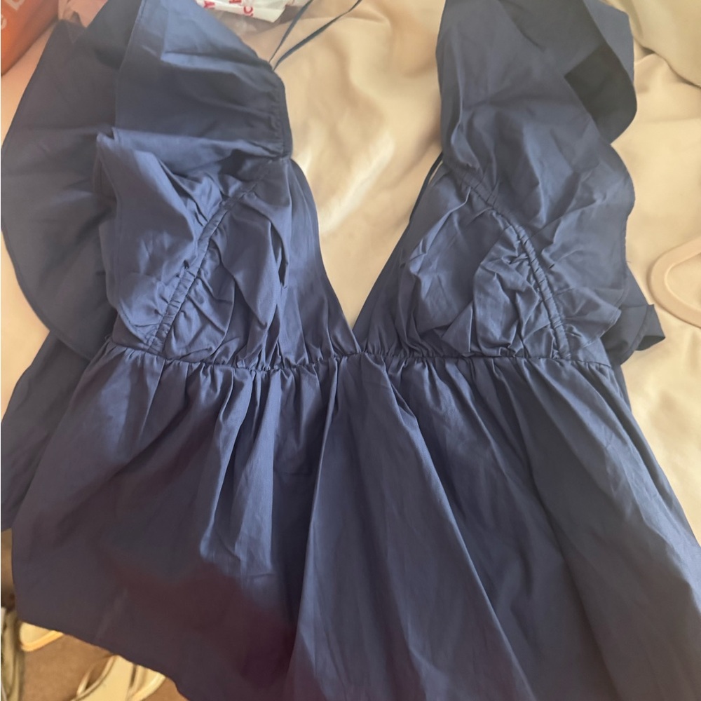Elegant Navy Blouse